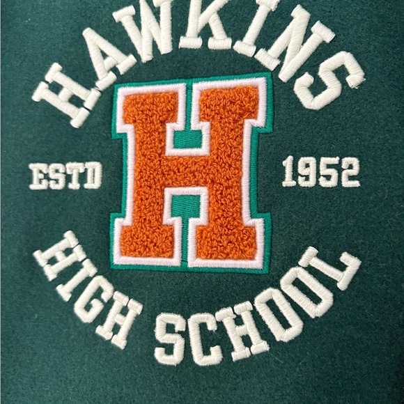 NWT Stranger Things H&M Varsity Jacket sz S - Picture 2 of 7